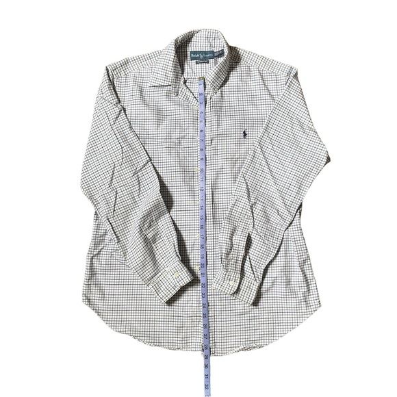 Polo Ralph Lauren White Striped Button Down Long Sleeve Shirt - Men’s Large - Picture 4 of 6